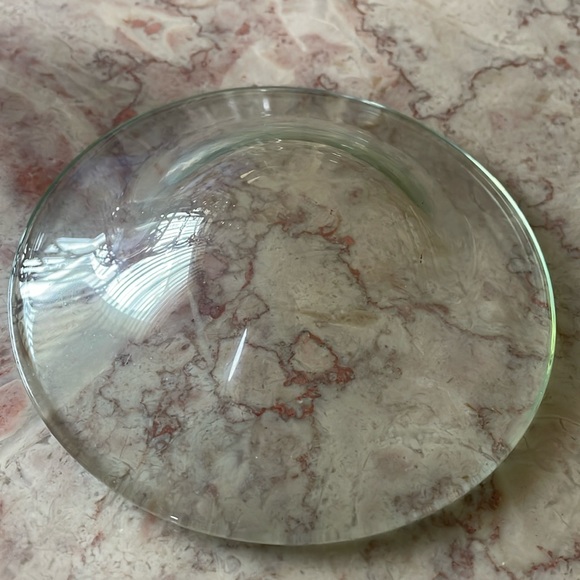 EUC~PartyLite Metal Green Floral and Glass Decorative Tea Light Wax Melt Burner - Picture 8 of 8